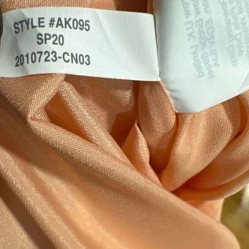J. Crew Peach Satin Pencil Skirt